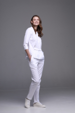 Zdravotnické oblečení set halena a kalhoty 10087 Bílý - fotka 3