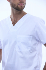 Zdravotnické oblečení set halena a kalhoty 0284 Bílý - fotka 2