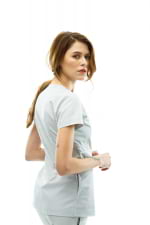 Zdravotnické oblečení set halena a kalhoty 2889 Světle šedý Zdravotnické oblečení set halena a kalhoty 2889 Světle šedý - fotka 3