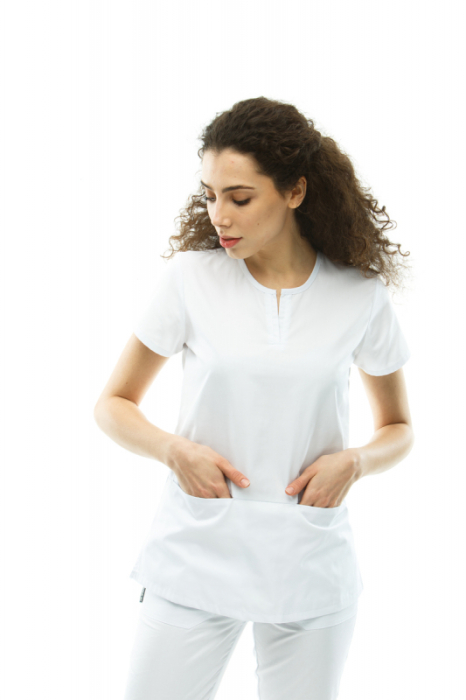 Zdravotnické oblečení set halena a kalhoty 1889 Bílý - fotka