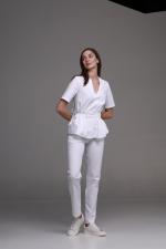 Zdravotnické oblečení set halena a kalhoty 40887 Bílý - fotka 4