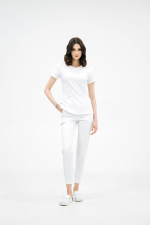 Жіноча медична блуза 609 Біла - фото 4