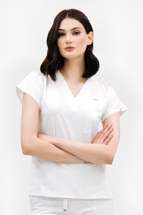 Zdravotnická halenka 609 Bílý - fotka