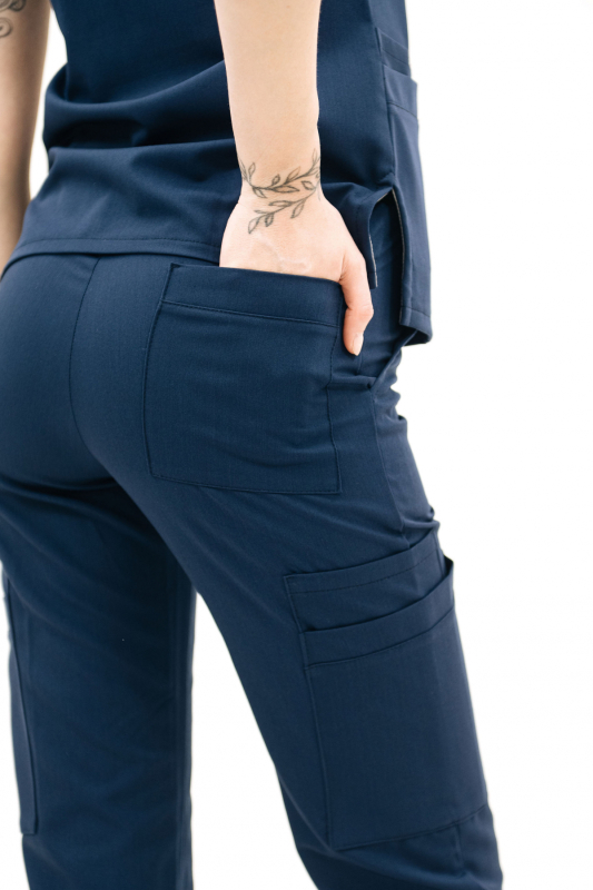 Dámske zdravotnícke nohavice 63 R Navy - fotka 3