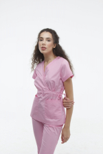 Zdravotnické oblečení set halena a kalhoty 1981 Světle růžový - fotka 2