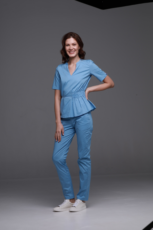 Zdravotnické oblečení set halena a kalhoty 40887 Modrý - fotka