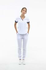 Zdravotnické oblečení set halena a kalhoty 1489 White - fotka