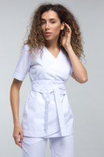 Zdravotnické oblečení set halena a kalhoty 3387 White - fotka 2