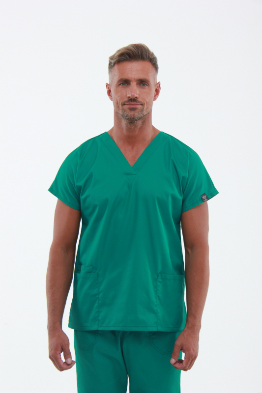 Zdravotnícke oblečenie set košeľa a nohavice 0181 Zelený - fotka 3