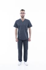 Zdravotnické oblečení set halena a kalhoty 0284 Mokrý asfalt - fotka 2