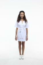 Zdravotnické šaty 137 Bílá - fotka