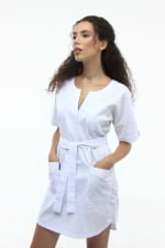 Zdravotnické šaty 137 Bílá - fotka 2