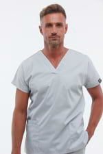 Zdravotnické oblečení set košile a kalhoty 0181 Světle šedý - fotka 2