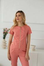 Zdravotnické oblečení set halena a kalhoty 40489 Čajová růže - fotka 2